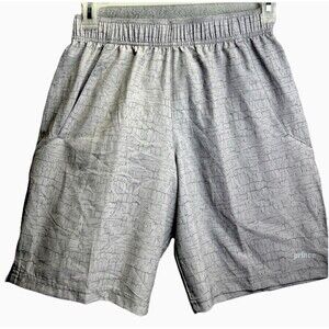 Men’s Prince 9” Inseam Woven Tennis Shorts Small NWT Drawstring Pockets Gray